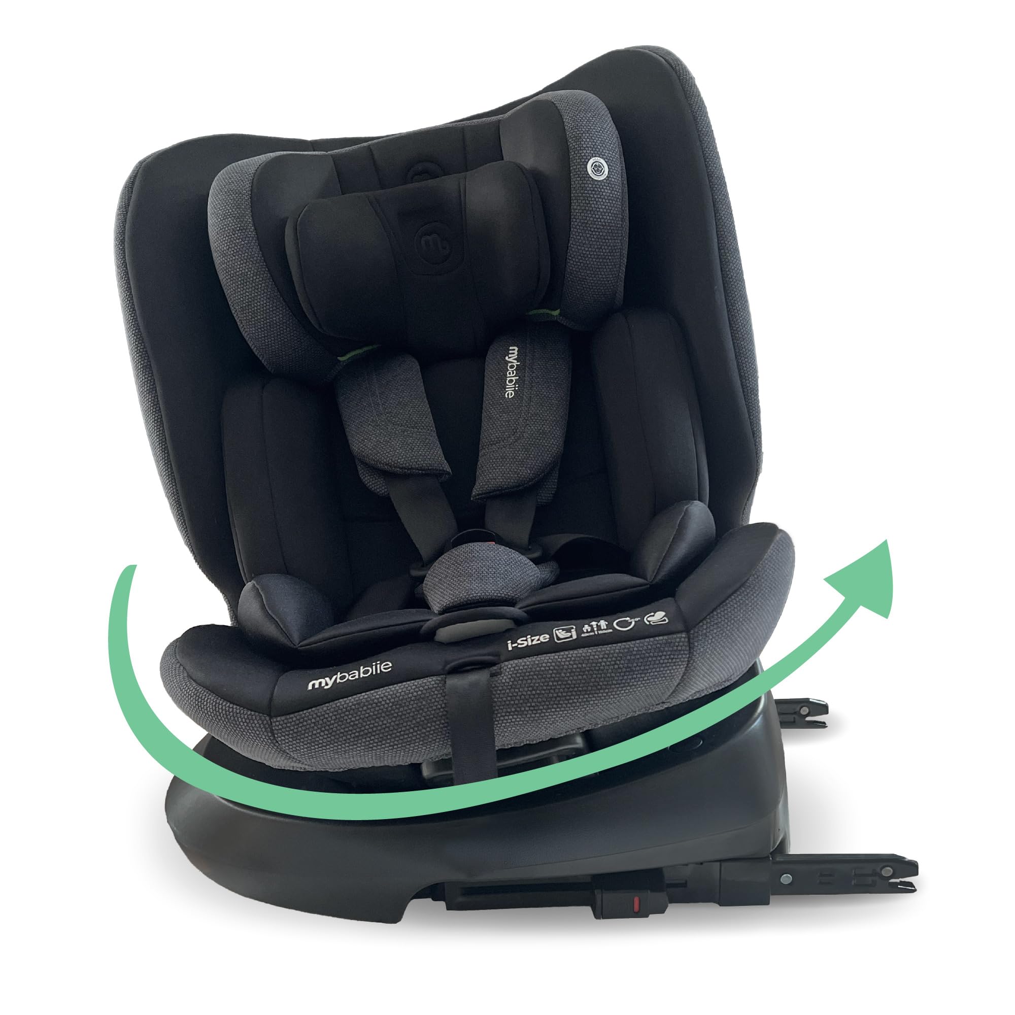 Rotating 360 Swivel - Black