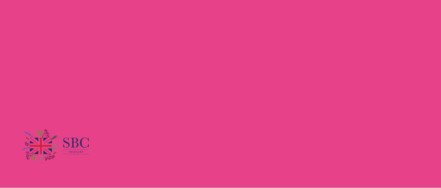 Solid bright pink or magenta colored rectangular panel with small logo in lower left corner against plain background.