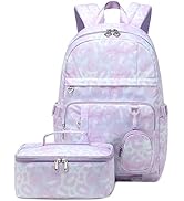 Armbq Daisy Prints Girls School Bag Children Backpack for Teens Elementary Causal Daypacks with L...