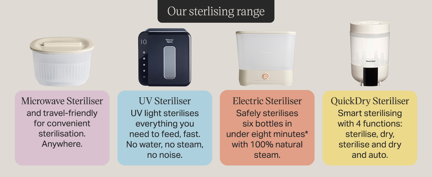 Text reads 'Ultra-Comfort your skin', 'fledge like together', 'hypoallergenic', 'Tested for skin comfort', 'developed with and approved', 'Ultra-light StaySoft weathers', 'Ultra-light one-piece design', 'for familiar comfort'. Two pacifier designs in teal and neutral colors shown.