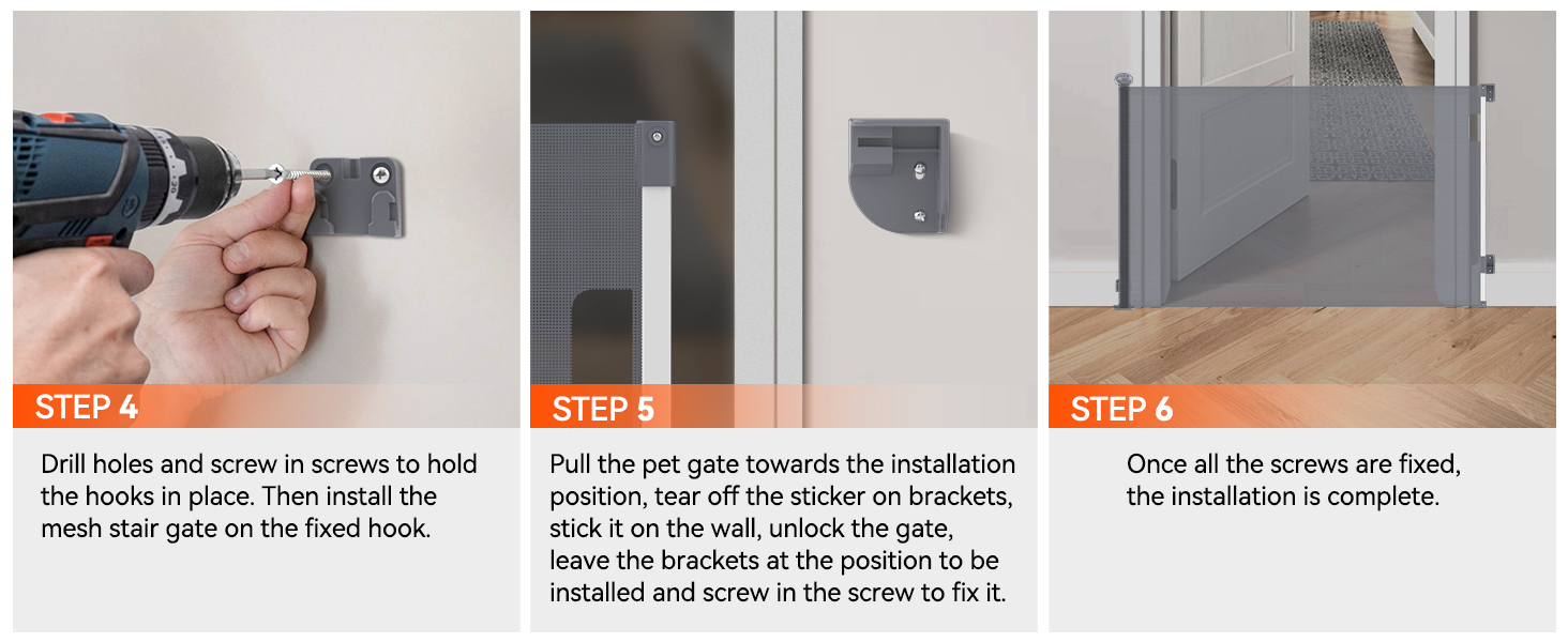 Muaket 300cm Retractable Stair Gate