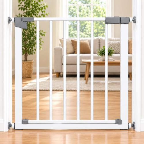 2 Way Opening Steel Child and Pet Gate for Doorways Hallways and Selected Stair Areas