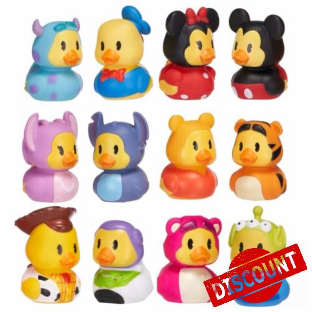 Disney Duckaloos Collectible Classic Rubber Duck Sets Bath Toys - Set of All 12