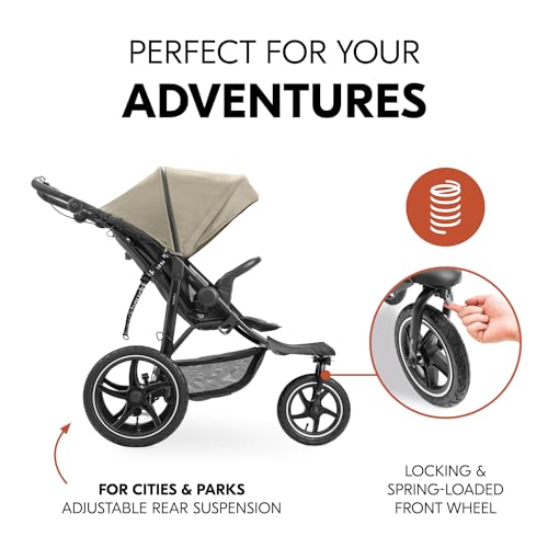 Olive Heavy Duty All-Terrain Stroller with Handbrake