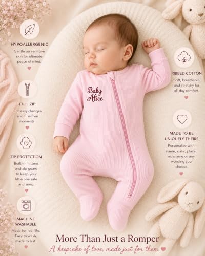 0-3M) Personalised Baby Gift Set