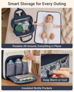 19-Pocket Nappy Bag                                                          Water Resistant Baby Bag