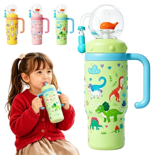 Tumbler with Fun Fountain Effect                                                          Stainless Steel Whale Fountain Tumbler with Handle