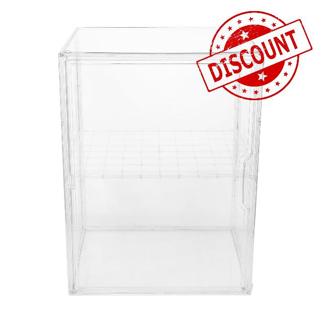 Yardwe Bottle Storage Organizer: Acrylic 2 Tier Nursery Cabinet Countertop Organizer - 14.2x10.6x8.7in Bottle Station for Supplies and Bottles