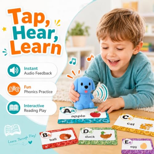 Dino Reading Pen with Dinosaur Talking Flash Cards