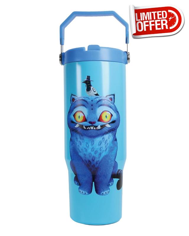 KPop Demon Hunters Derpy Plastic Tumbler with Handle