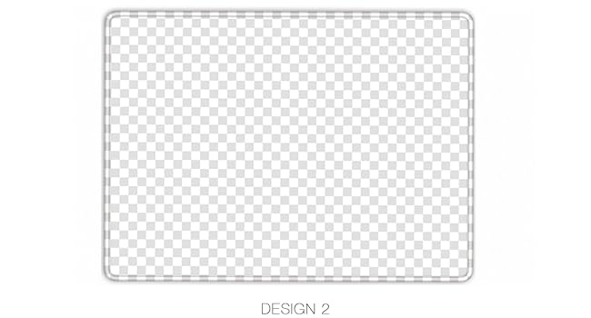 Text reads 'DOUBLE SIDED DESIGN' with two design options shown: top features Mountains Meadows illustration, bottom shows Ornagreat pattern with transparent checkered background.