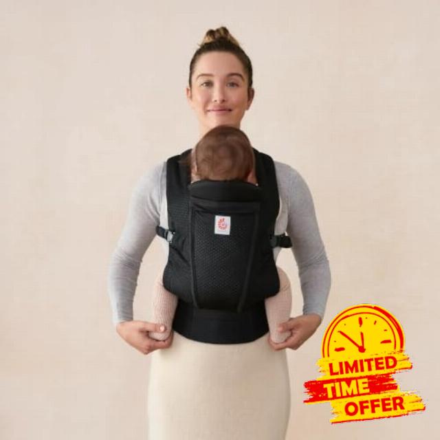 Ergobaby Omni Lite Baby Carrier for Newborns & Toddlers 0-24 Months Ergonomic Mesh Infant Carrier with Head and Neck Support