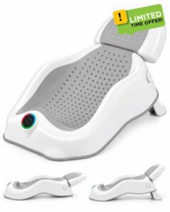 Newborn Baby Bath Support 0-6 Months Baby Bath Seat Newborn Bath Seat with Temperature Sticker