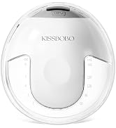 KISSBOBO K5 Wearable Electric Breast Pump – Hands-Free, 4 Modes & 19 Suction Levels, Leak-Proof &...