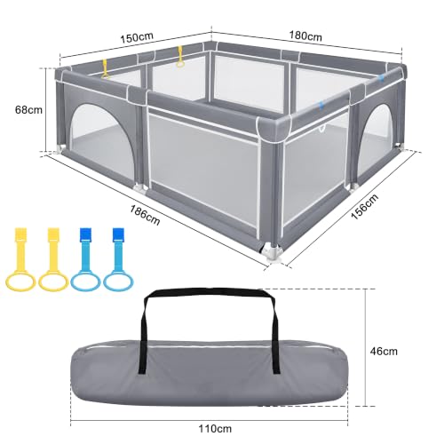 Foam Protection & 4 Pull Rings for Indoor and Outdoor Use