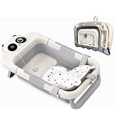 Small Portable Baby Playpen for Babies & Toddlers, Grey | Play Pen, 127x127x68cm, Breathable Mesh...