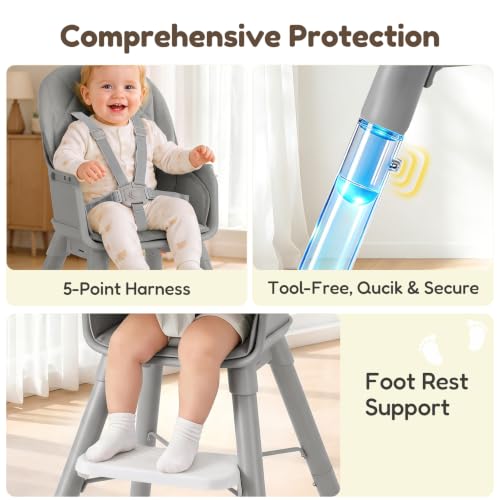 Toddler Chair & Bar Chair 4-in-1