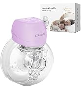 KISSBOBO ABP-1508PRO Hands Free Electric Breast Pump Double | 4 modes 12 levels, 202g, LED touchs...