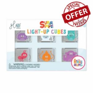 Glo Pals Water-Activated Light-Up Bath Toy Cubes
