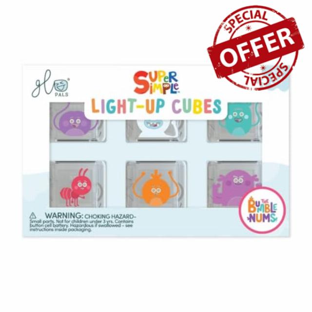 Glo Pals Water-Activated Light-Up Bath Toy Cubes