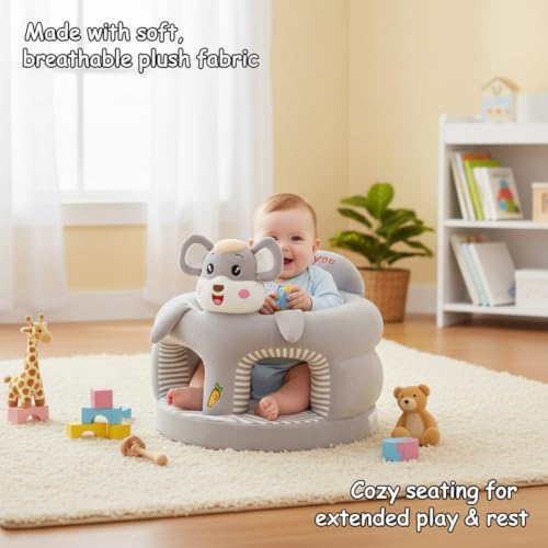 Soft Plush Floor Seat for Babies and Infants