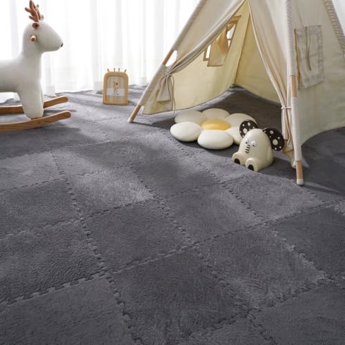 Thick Plush Carpet Tiles