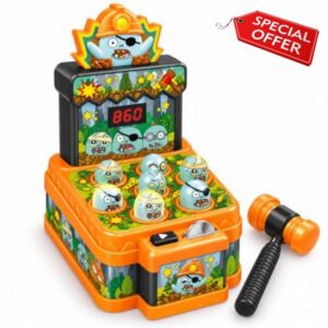 Zombie Whack a Mole Game with Hammer