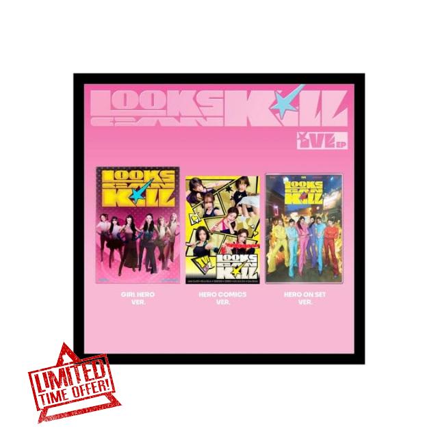 IVE Looks Can Kill EP Album+Pre-Order Gift (HERO ON SET ver.)