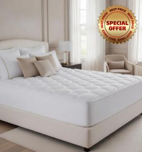 GAM Quilted Mattress Protector King - Breathable Mattress Topper