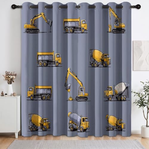 Full Light Blocking Room Darkening Noise Reducing Print Window Curtain for Bedroom