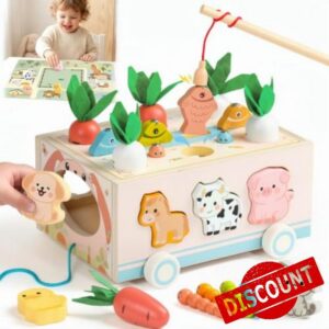 Wooden Montessori Toys for 1 Year Old Girl Boy