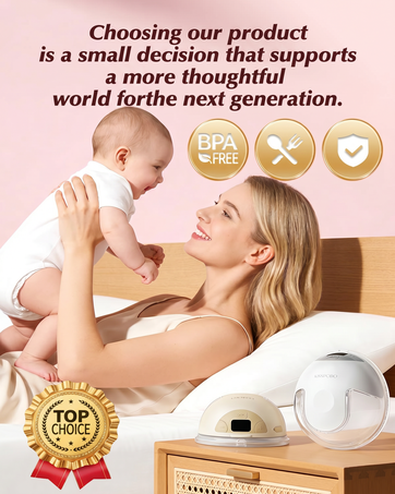 KISSBOBO K8 Wearable Electric Breast Pump, 1300 mAh Long-Life Battery,4 Modes 19 Levels,Low-Noise...