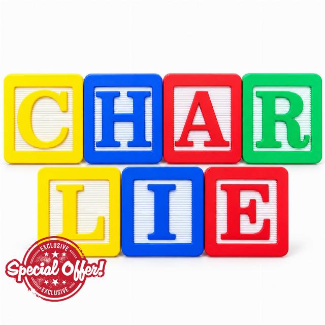 Personalised 7 Alphabet Wall Letters