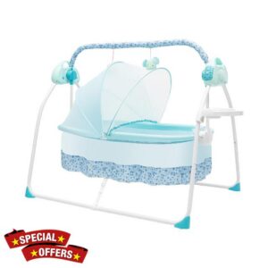 Electric Baby Swing Cradle with Bluetooth & 5 Swing Speeds