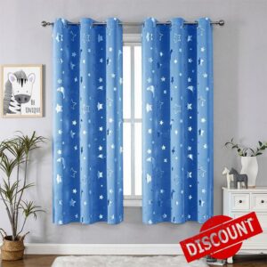 2pack Thermal Blackout Curtains for Kids Bedroom