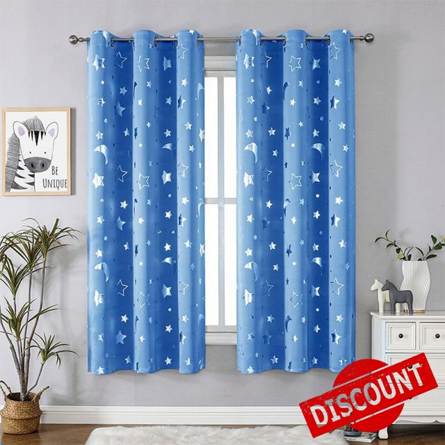 2pack Thermal Blackout Curtains for Kids Bedroom