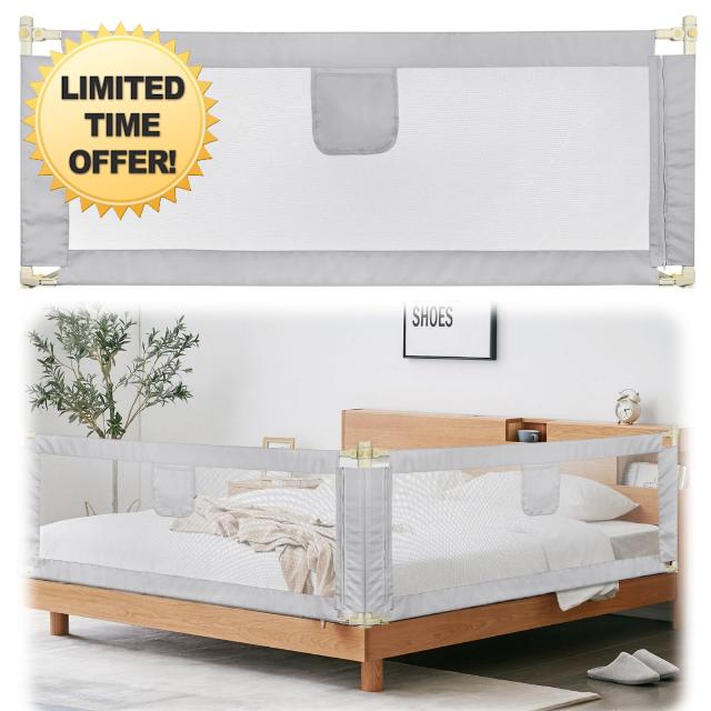 Bed Guard for King Size Bed Adjustable Baby Bed Rail Safety Barrier For 2m                                                          Bed Guard For King Size Bed
