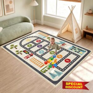 Large Kids Crawling Play Mat Baby Play Mat Foam Playmat 23.62x47.24inch                                                          Thick 2.5 cm Memory Foam Mat Non Slip for Children Toddlers Babies Tummy Time Training Early Walking Playpen Ma