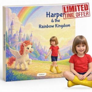 Personalised Children's Story Book – The Rainbow Kingdom – Custom Name and Photo Hardcover
