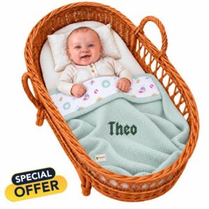 Personalised Baby Blanket with Embroidered Name